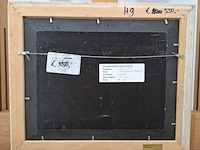 Acryl schilderij, maya wildevuur, vennesand - afbeelding 10 van  10