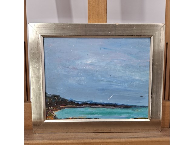 Acryl schilderij, maya wildevuur, vennesand - afbeelding 3 van  10