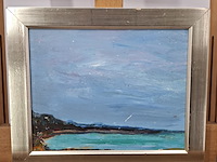 Acryl schilderij, maya wildevuur, vennesand - afbeelding 3 van  10