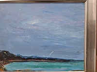 Acryl schilderij, maya wildevuur, vennesand - afbeelding 5 van  10