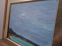 Acryl schilderij, maya wildevuur, vennesand - afbeelding 7 van  10