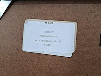 Acryl schilderij, maya wildevuur, viooldrift, 2000 - afbeelding 2 van  10