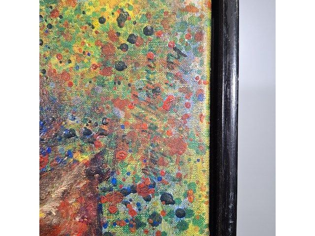 Acryl schilderij, maya wildevuur, vis, 1994 - afbeelding 8 van  10