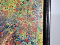 Acryl schilderij, maya wildevuur, vis, 1994 - afbeelding 8 van  10