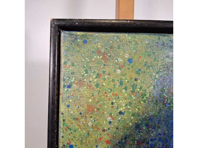 Acryl schilderij, maya wildevuur, vis, 1994 - afbeelding 9 van  10