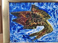 Acryl schilderij, maya wildevuur, vis - afbeelding 4 van  10