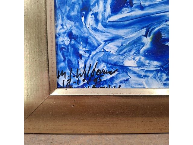 Acryl schilderij, maya wildevuur, vis - afbeelding 6 van  10