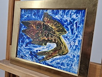 Acryl schilderij, maya wildevuur, vis - afbeelding 7 van  10