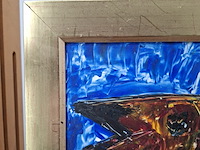 Acryl schilderij, maya wildevuur, vis - afbeelding 9 van  10