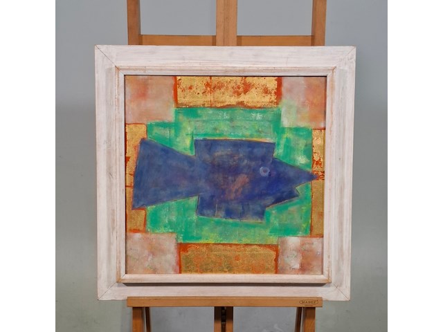 Acryl schilderij, maya wildevuur, vis - afbeelding 1 van  7