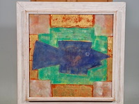 Acryl schilderij, maya wildevuur, vis - afbeelding 1 van  7