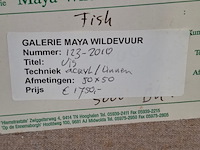 Acryl schilderij, maya wildevuur, vis - afbeelding 7 van  7