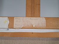 Acryl schilderij, maya wildevuur, vissen, 1992 - afbeelding 4 van  13