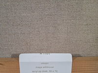 Acryl schilderij, maya wildevuur, vissen, 1993 - afbeelding 6 van  8