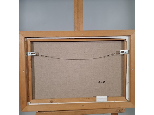 Acryl schilderij, maya wildevuur, vissen, 1993 - afbeelding 8 van  8