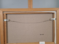 Acryl schilderij, maya wildevuur, vissen, 1993 - afbeelding 8 van  8