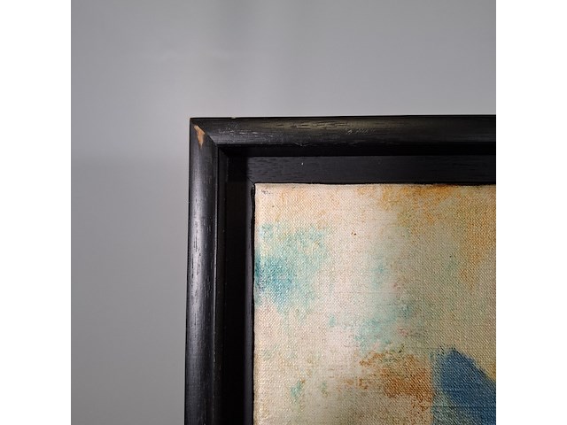 Acryl schilderij, maya wildevuur, vissen, 1996 - afbeelding 9 van  11