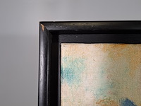 Acryl schilderij, maya wildevuur, vissen, 1996 - afbeelding 9 van  11