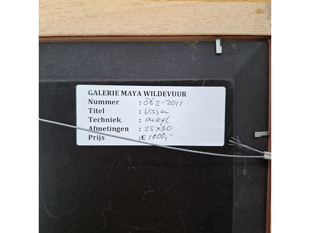 Acryl schilderij, maya wildevuur, vissen - afbeelding 2 van  10