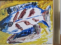 Acryl schilderij, maya wildevuur, vissen - afbeelding 5 van  10