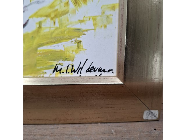 Acryl schilderij, maya wildevuur, vissen - afbeelding 6 van  10