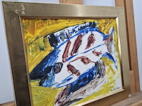 Acryl schilderij, maya wildevuur, vissen - afbeelding 7 van  10