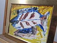 Acryl schilderij, maya wildevuur, vissen - afbeelding 8 van  10