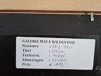 Acryl schilderij, maya wildevuur, vissen - afbeelding 7 van  7