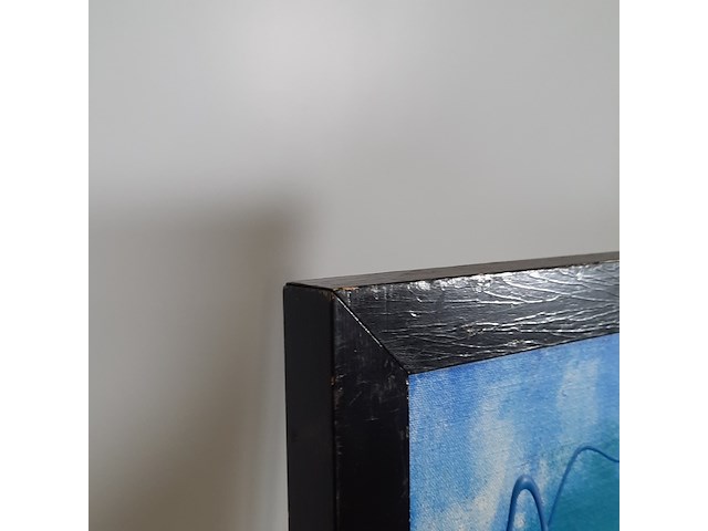 Acryl schilderij, maya wildevuur, vlinders, 1994 - afbeelding 8 van  9