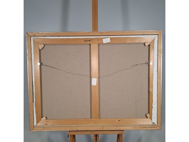 Acryl schilderij, maya wildevuur, vrouw, 1996 - afbeelding 2 van  11