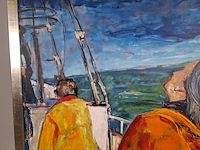 Acryl schilderij, maya wildevuur, vrouw, 1996 - afbeelding 5 van  11