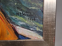 Acryl schilderij, maya wildevuur, vrouw, 1996 - afbeelding 7 van  11