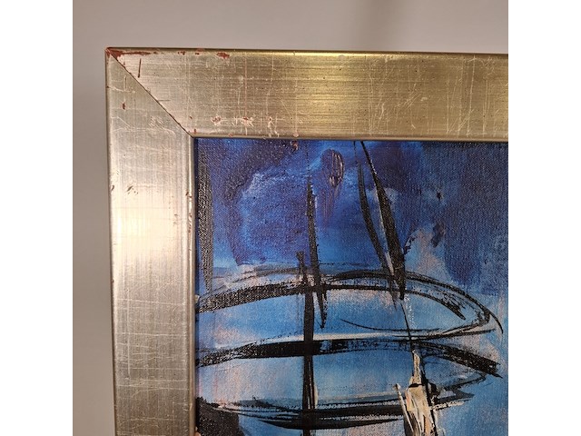 Acryl schilderij, maya wildevuur, vrouw, 1996 - afbeelding 10 van  11