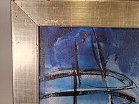 Acryl schilderij, maya wildevuur, vrouw, 1996 - afbeelding 10 van  11