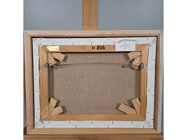 Acryl schilderij, maya wildevuur, vrouw, 1996 - afbeelding 6 van  7