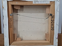 Acryl schilderij, maya wildevuur, vrouw met hoed, 2004 - afbeelding 10 van  10