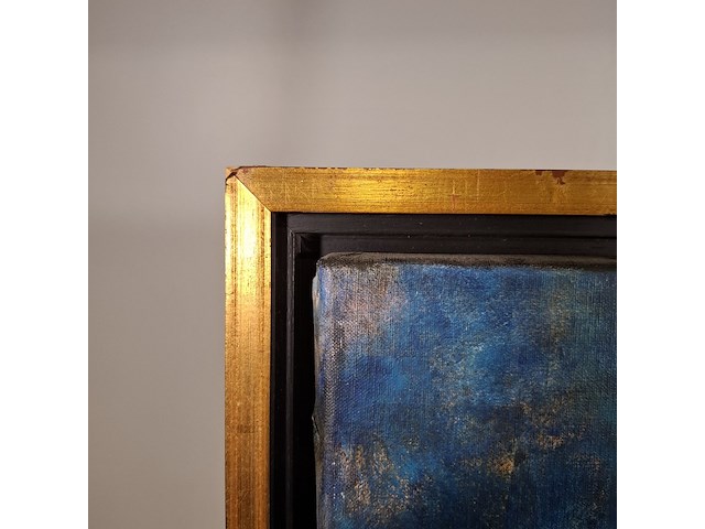 Acryl schilderij, maya wildevuur, vrouw op paard, 1993 - afbeelding 8 van  10