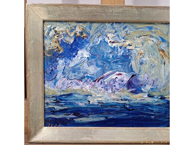 Acryl schilderij, maya wildevuur, wolken, 2003 - afbeelding 5 van  11