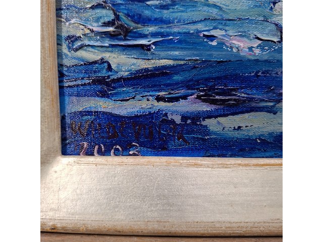 Acryl schilderij, maya wildevuur, wolken, 2003 - afbeelding 7 van  11