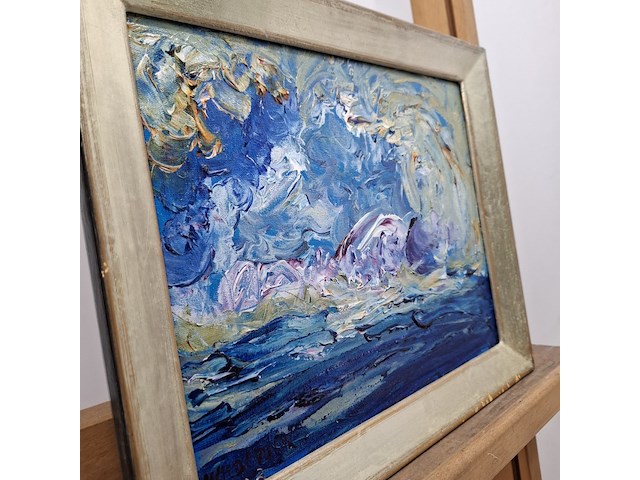 Acryl schilderij, maya wildevuur, wolken, 2003 - afbeelding 8 van  11