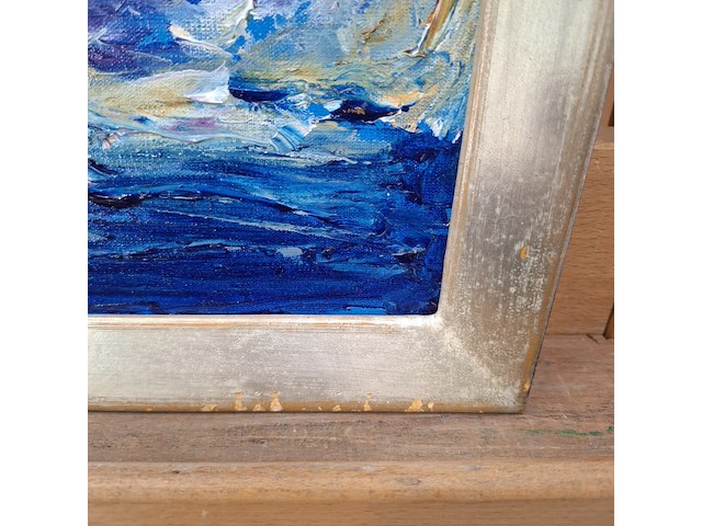 Acryl schilderij, maya wildevuur, wolken, 2003 - afbeelding 11 van  11