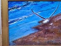 Acryl schilderij, maya wildevuur, zeemeeuw, 2017 - afbeelding 4 van  10