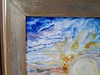 Acryl schilderij, maya wildevuur, zonsondergang, 2017 - afbeelding 9 van  10