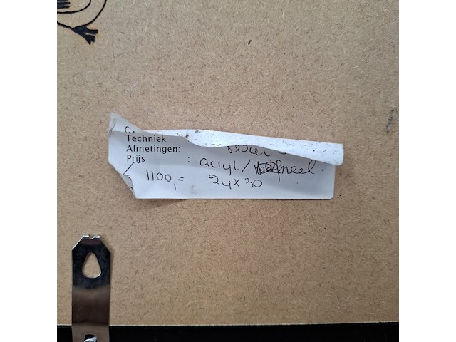 Acryl schilderij, maya wildevuur, zonsondergang, 2017 - afbeelding 2 van  10