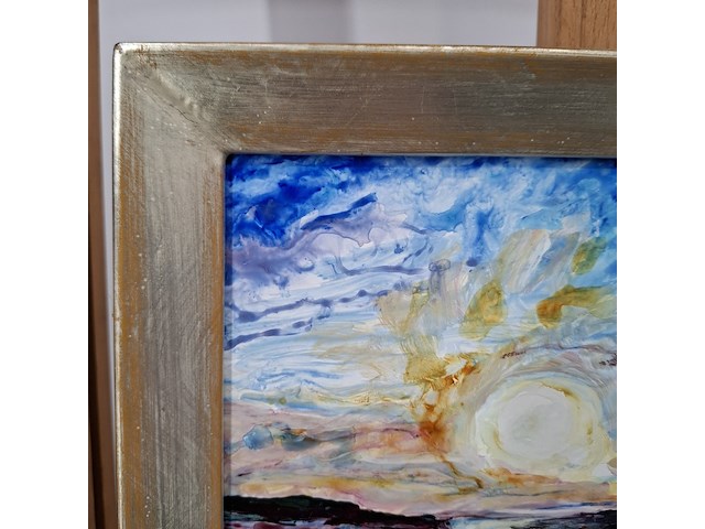 Acryl schilderij, maya wildevuur, zonsondergang, 2017 - afbeelding 9 van  10