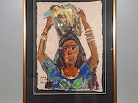 Acryl schilderij, maya wildevuur - afbeelding 2 van  8