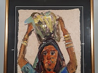 Acryl schilderij, maya wildevuur - afbeelding 3 van  8