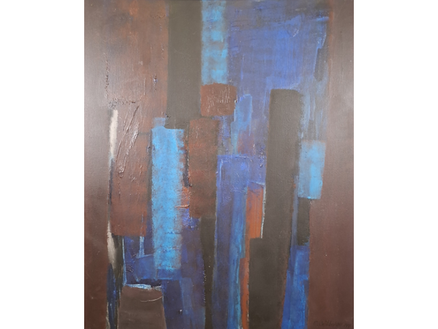 Acryl schilderij, maya wildevuur - afbeelding 1 van  5