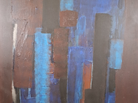 Acryl schilderij, maya wildevuur - afbeelding 1 van  5