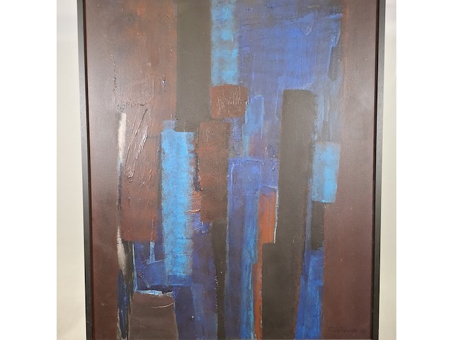 Acryl schilderij, maya wildevuur - afbeelding 3 van  5